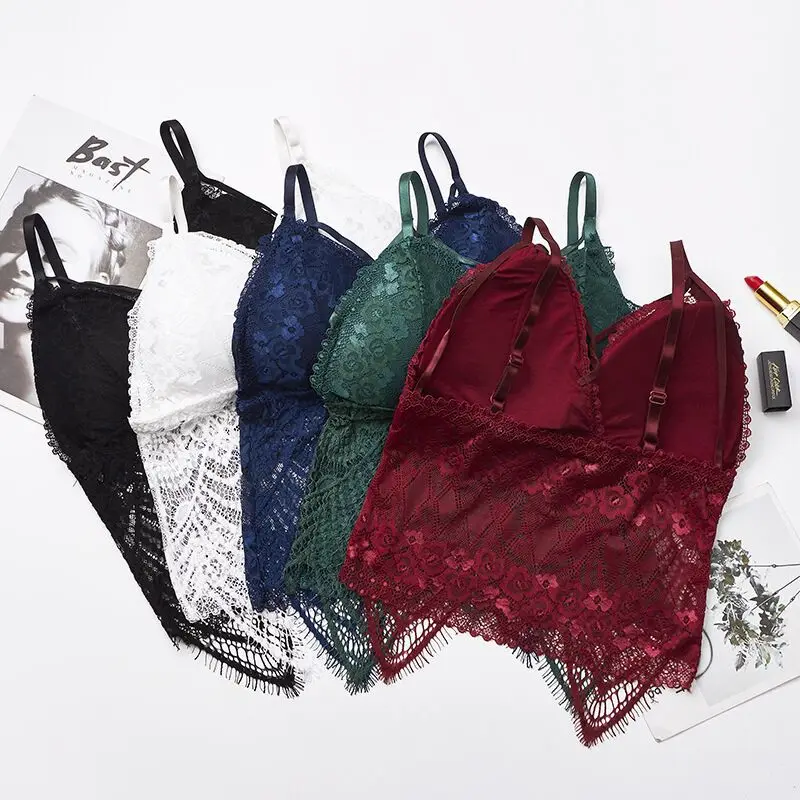 

Женский кружевной бюстгальтер с чашками пуш-ап, без косточек