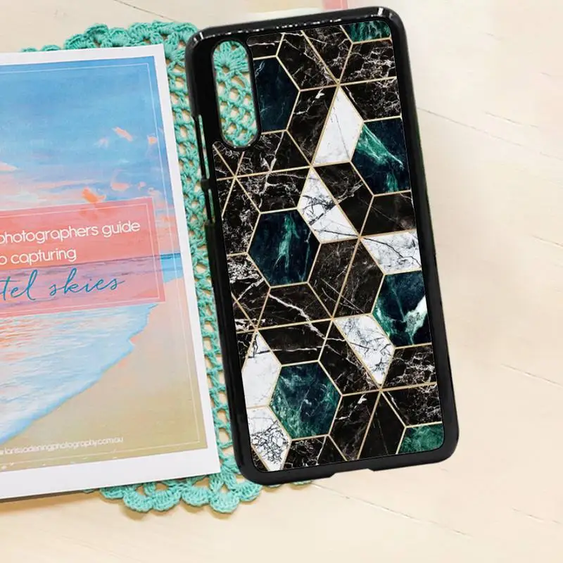 

Geometry Matte Marble pattern Phone Case PC for iPhone 11 12 pro XS MAX 8 7 6 6S Plus X 5S SE 2020 XR