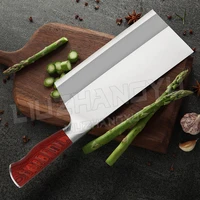 liuzhangyu high carbon steel traditional chinese kitchen knife household wooden handle slicing knife chopping cleaver chef knife