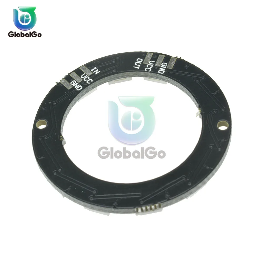 RGB светодиодный кольцевой 12 бит WS2812 WS2812B 5050 светильник со встроенными драйверами