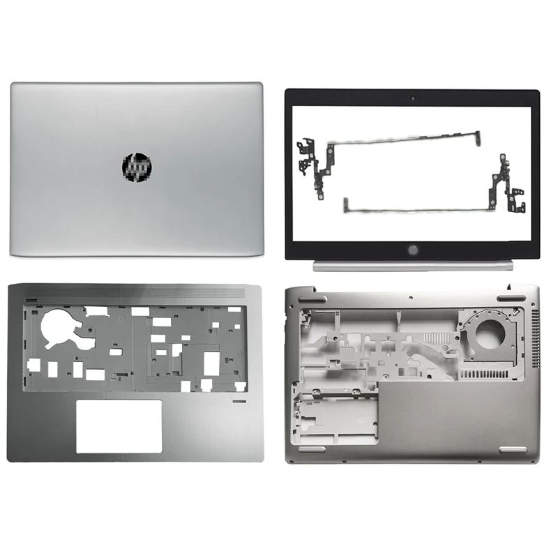 

New Laptop LCD Back Cover/Front Bezel/Hinges/Palmrest/Bottom Case For HP Probook 440 G5 Top Back Case Silver