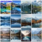 GATYZTORY Краски Раскраска по номерам холст Краски ing Наборы пейзаж вручную написанным рисунком Краски s для взрослых фото Раскраска по номерам декорацией