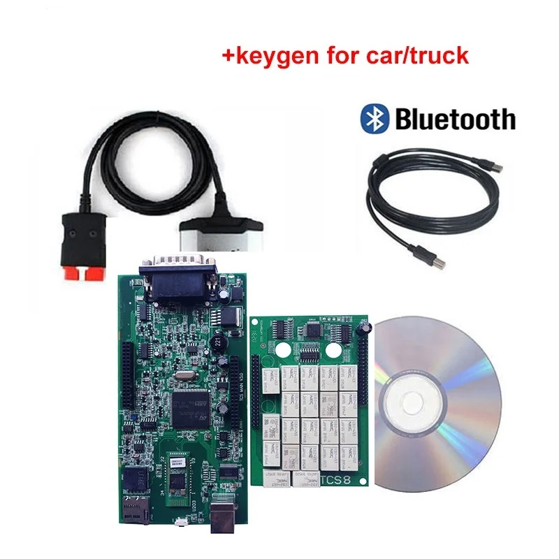 Инструмент для диагностики грузовика V3.0 PCB Bluetooth 2016.R0/2017 01 чип 924i delpi DS150E