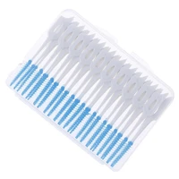 120 pcs tooth hygiene floss adults dual interdental brush toothpick teeth stick floss pick oral gum teeth cleaning care