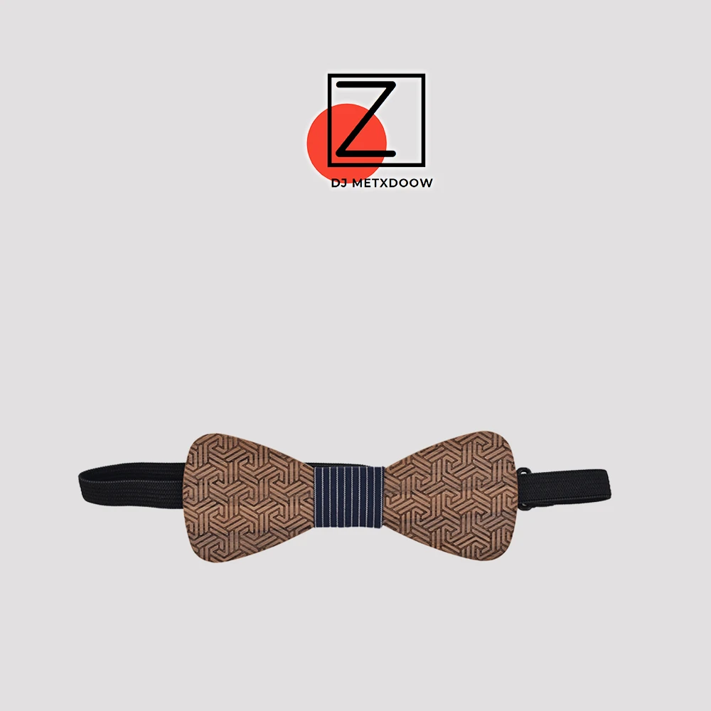 

New wood bow print Chinese style window flower suit banquet, wooden bow tie business wooden tie package corbatas para hombre
