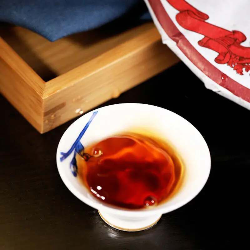 

2019 Haiwan Old Comrade Haiwan Shu Pu-erh Tea 7578 Batch 191 Yunnan LaoTongZhi Ripe Pu-erh Tea 357g