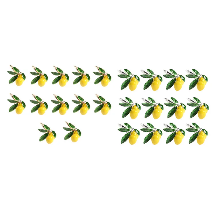

12Pcs Hotel Table Decoration Lemon Napkin Buckle Fruit Napkin Ring Paper Towel Ring