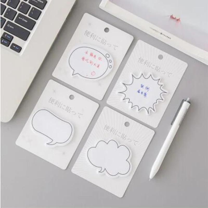 

100 pcs Fresh and Beautiful Dialogue Notebook N times Japanese Note Paper Handbook Label Note