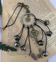 handmade witches bells keychainhome protectionnew home giftfor a witchoccult decorwhite witchcraftgood luckbanish evil
