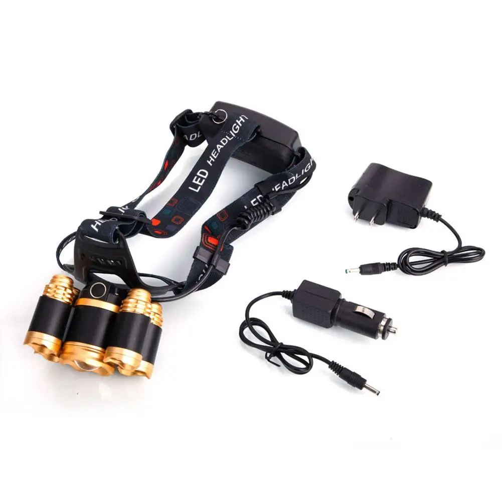 

3.7V 2400LM 5T6 Rechargeable zoom led headlamp Fishing headlight Torch Hunting head lamp Camping Headlamp Flashlight head light