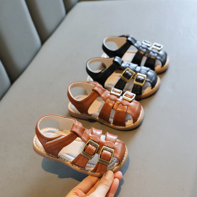 

Summer Jelly Beach Shoes Boys Casual Roman Slippers Children Sandals Baby Girls Toddler Soft Non-slip Princess Shoes Kids Candy