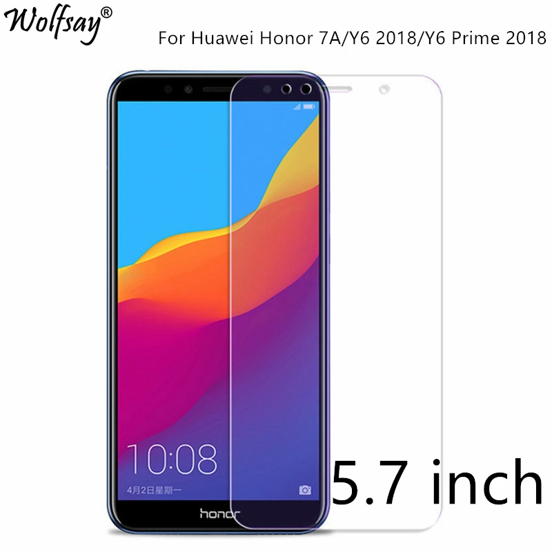 2 шт для закаленного стекла Huawei Honor 7A Pro защита экрана Анти взрыв HD пленка стекло 5 7