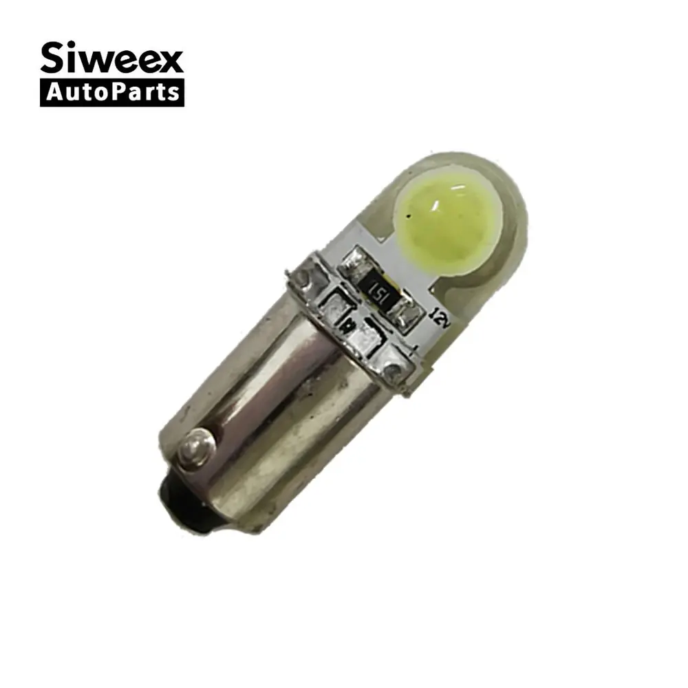 1 шт. BA9S Led COB T4W лампочка SMD силиконовый Кристалл авто интерьер чтение купол дверь