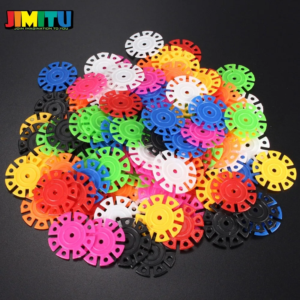 100 шт. строительные блоки снежные чешуйки игрушки Кирпичи DIY сборка Классические