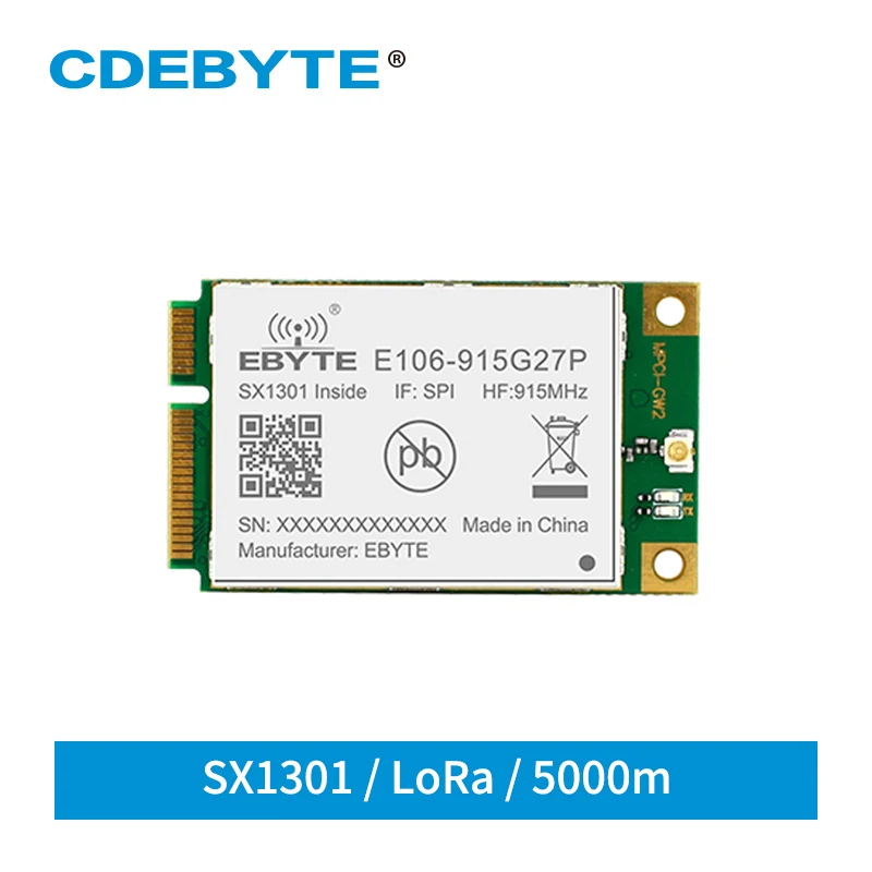 SX1301 LoRa Gate Way 915MHz SPI беспроводной модуль приемопередатчика 27dBm дальность 5 км для