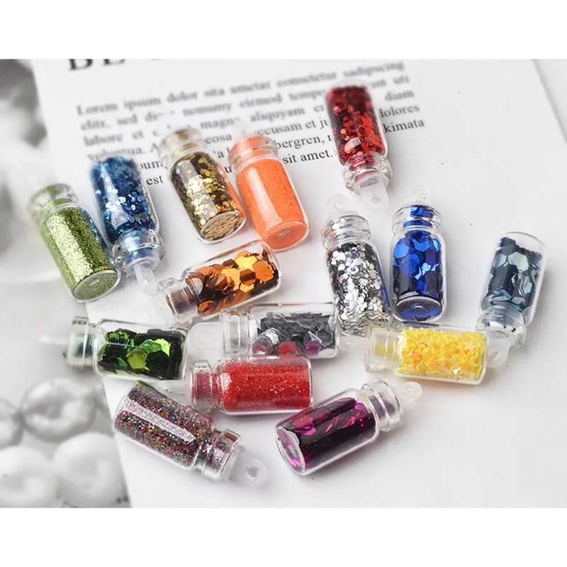 48 шт./компл. Nail Art порошок с пигментным блеском комплект Цвета DIY Маникюр украшения