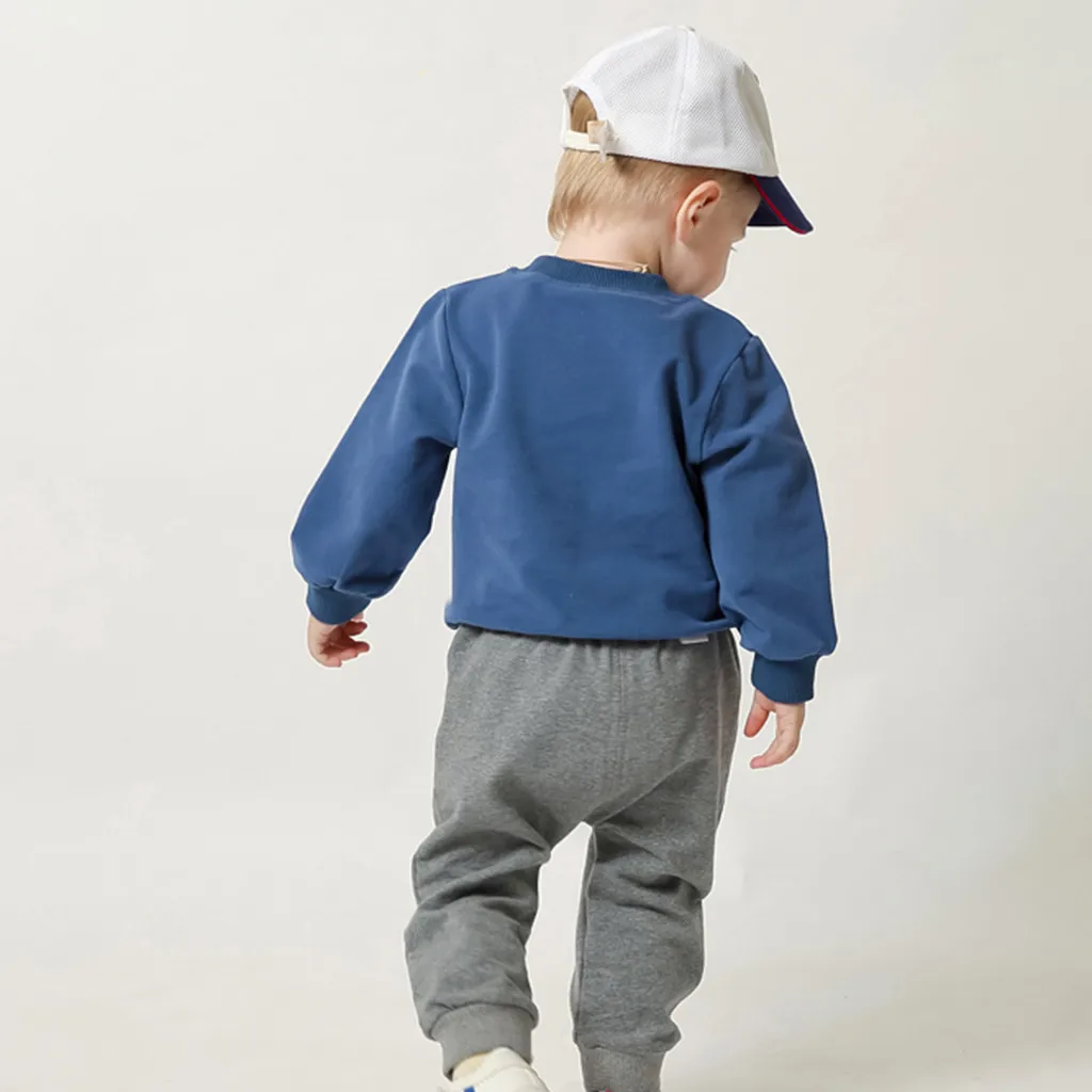 Костюм для маленьких мальчиков детская одежда футболка с рисунком медведя топы