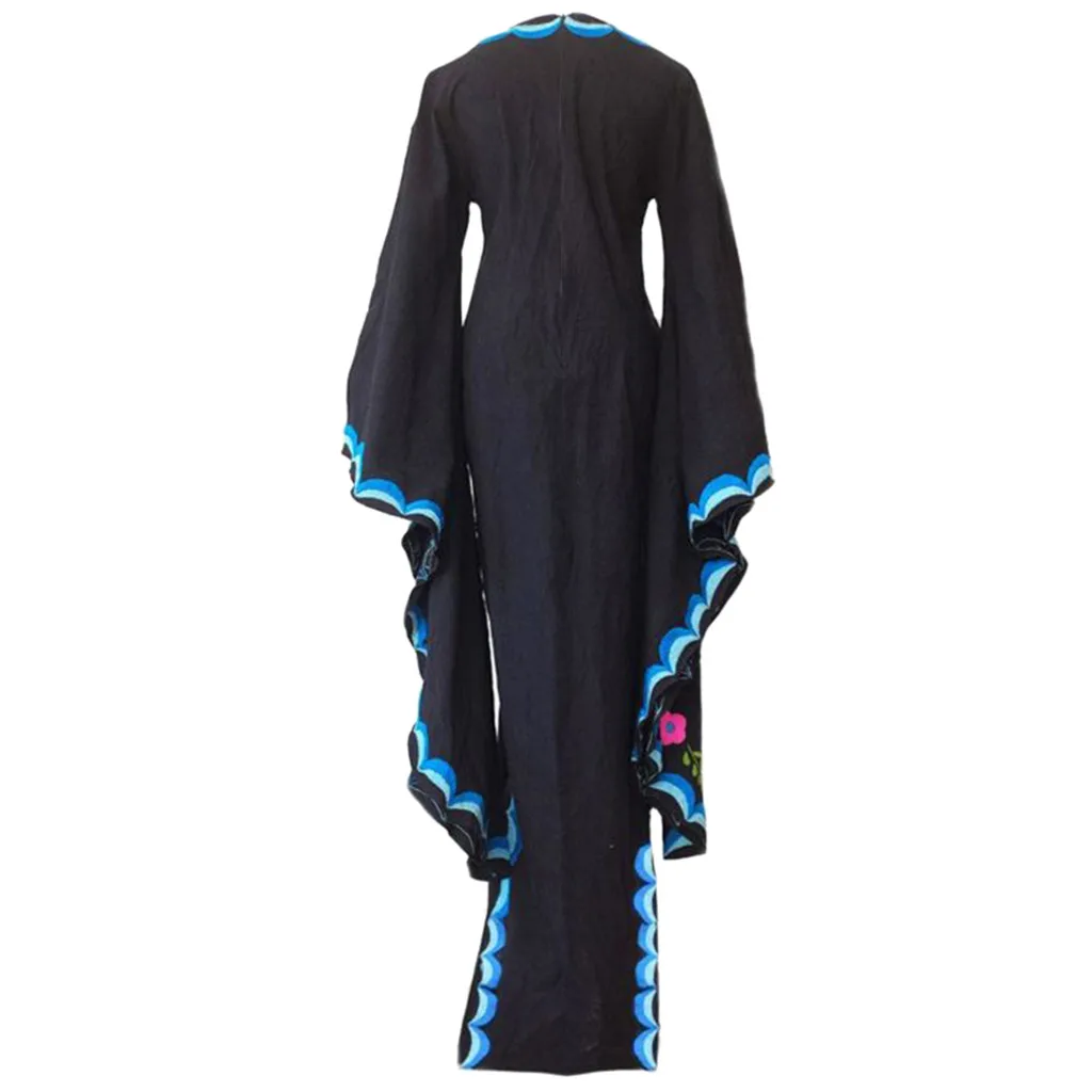 Макси юбка с фалдами миди Для женщин Винтаж ветер принт v образный вырез и годе