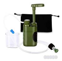 outdoor water purifier portable filter purifier wilderness survival drinking water filter camping survival tool with pump handle