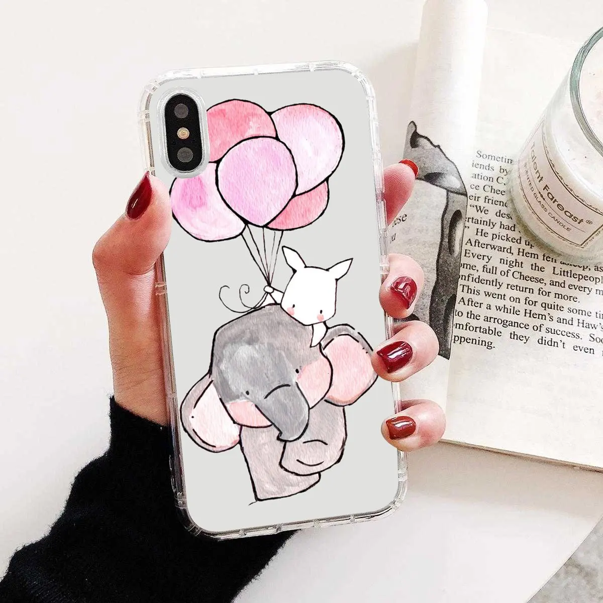 Силиконовый чехол с милым мультяшным слоном для Huawei G7 G8 P7 P8 P9 P10 P20 P30 Lite Mini Pro P Smart 2017