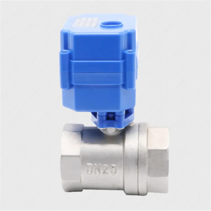 Шаровой кран с электроприводом из нержавеющей стали I inch DN25 DC5V 12V 24V AC220V