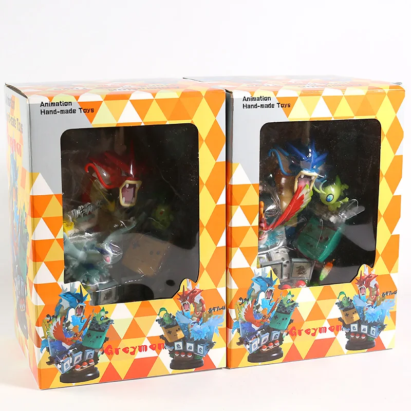 

Gameboy Monsters Center Gyarados Ho Oh Celebi Chikorita Lugia Resin Statue Figure Collectible Model Toy