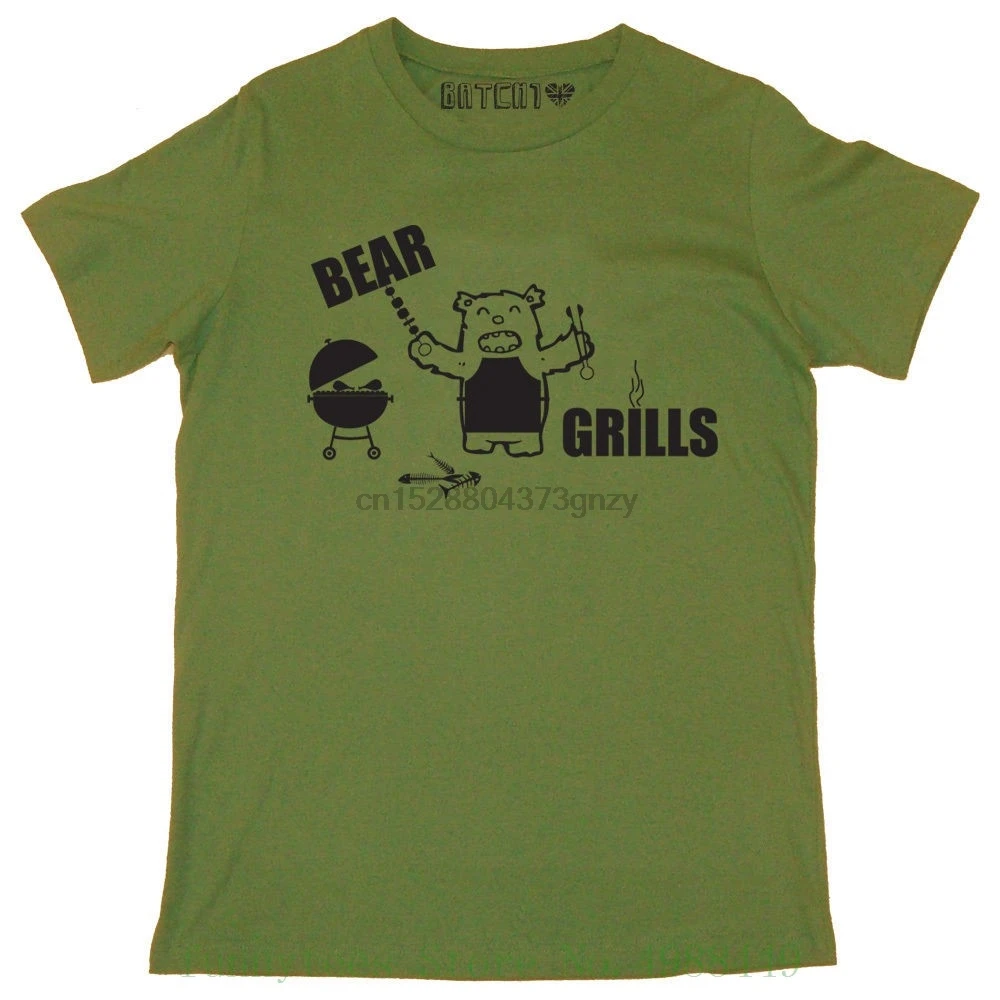 Медведь грили для мужчин с принтом летниее барбекю известный авантюрист новинка