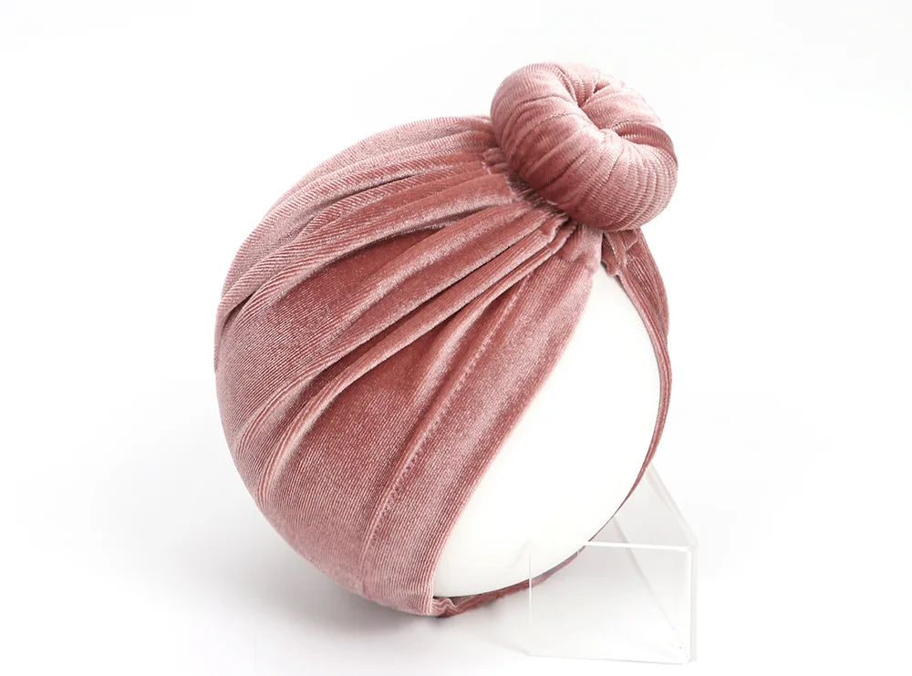 leather pink Осенне-зимняя детская бархатная шапка, шапочка для мальчиков и девочек, Шапка-бини для маленьких мальчиков и девочек, шапка для детей, детская шапка, Muts casquette enfant Skull - Цвет: leather pink