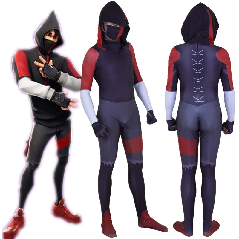 Игровой костюм для косплея Ikonik Battle Royale ikonik Zentai боди взрослых и детей Комбинезоны