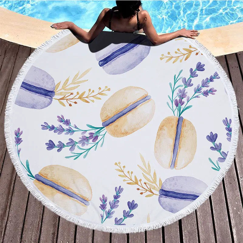 2019 новое летнее круглое пляжное полотенце с кисточками пляжные покрывала банное