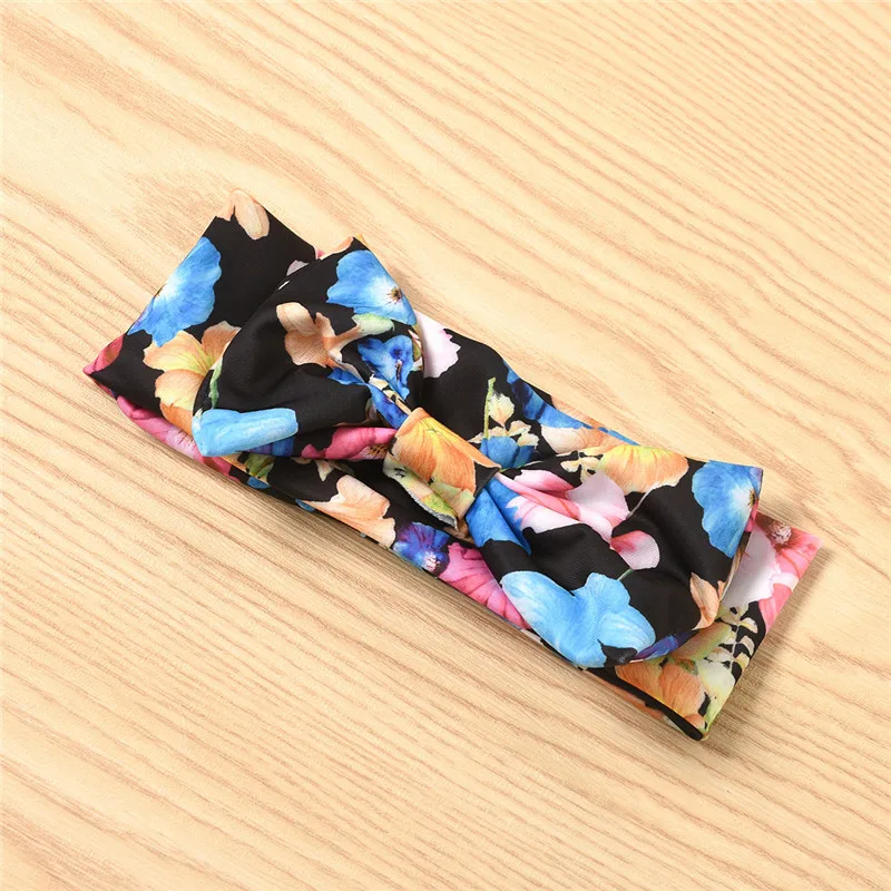 

Summer 3Pcs Breathable Little Girls Swimwear Suit Children Floral Printing Lace Sleeve Split Swimsuit + Bow Headwear Set