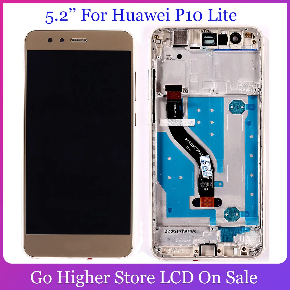 5 2 дюйма для Huawei P10 Lite Lcd WAS LX1 LX1A LX2 LX3 дисплей + сенсорная панель стеклянная Запасная
