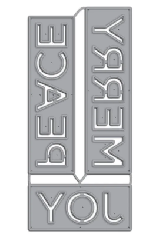 Металлические Вырубные штампы вырезанная форма Рождественская модель