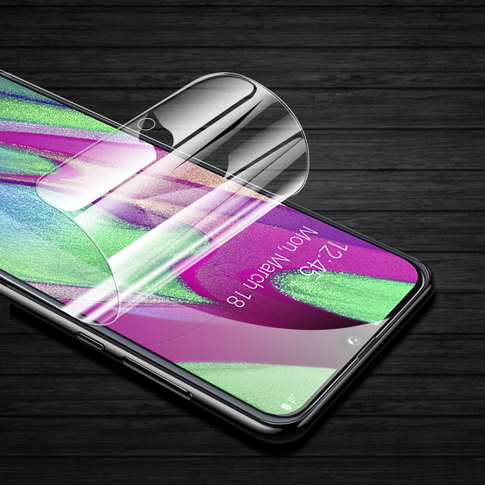 Защитный чехол для samsung galaxy A20E A90 A10 A20 A30 A40 A50 A50S A60 A70 Гидрогелевая пленка смартфона