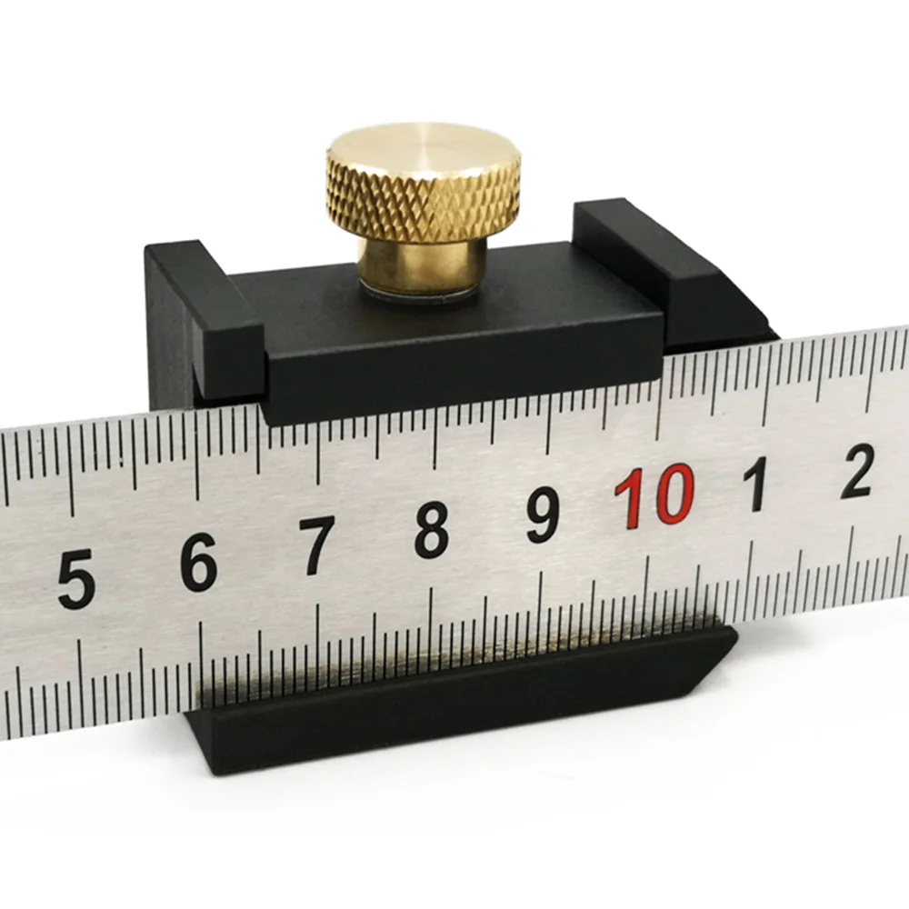 

Steel Ruler Positioning Block Woodworking Line Locator DIY Measuring Tool Carpentry Tools With 30cm Steel Ruler Woodworking Tool