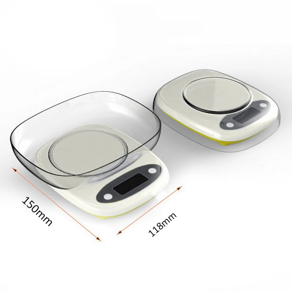 7kg/3kg 0.1/1g Mini Kitchen Scale High LCD Digital Display Gram Weighing Food Jewelry Measure with Bowl | Инструменты