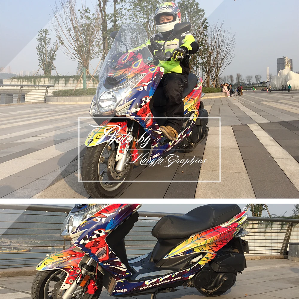 Виниловые наклейки для автомобиля KUNGFU GRAPHICS полный набор декорации скутера