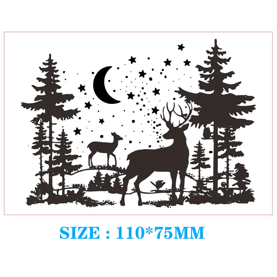 11*7,5 Новые прозрачные штампы печать для DIY скрапбукинга/Рождественский олень пуля журнал резиновый штамп фотоальбом для изготовления открыток