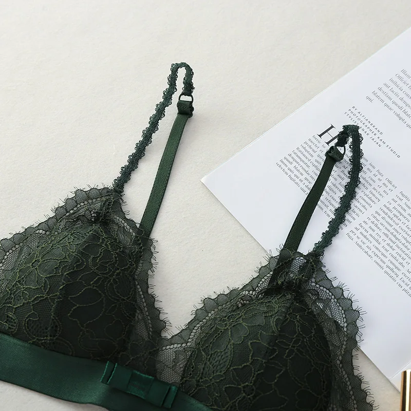 Summer Lace Bras Sexy Lingeriea Thin Cup Adjustable Bra Women Padded Tube Tops Underwear | Женская одежда