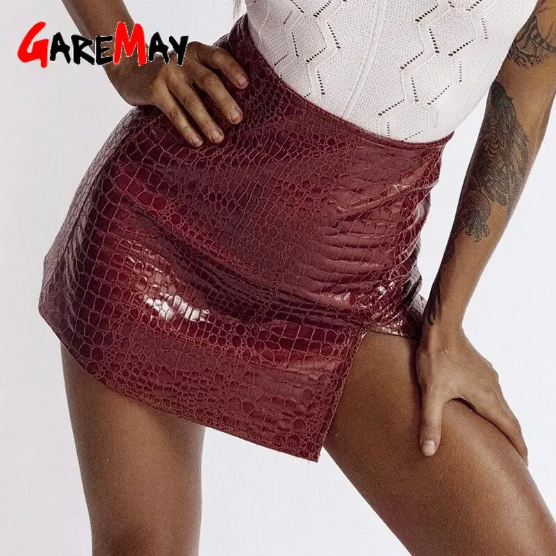 Дамские туфли из Pu искусственной крокодиловой кожи юбка мода 2020 осень высокая