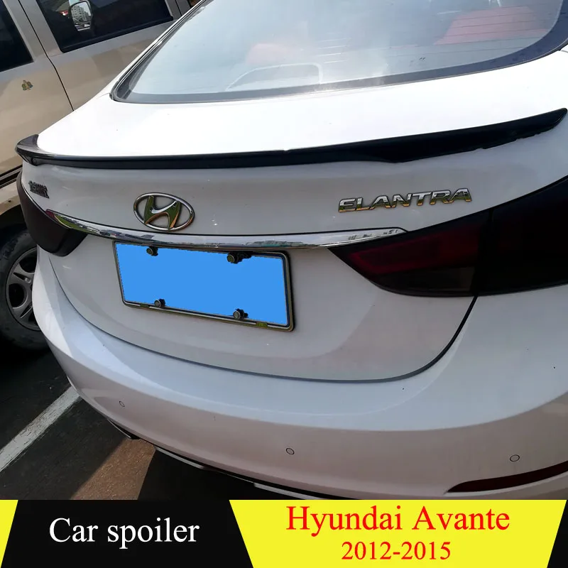 Спойлер заднего крыла для Hyundai Elantra из ABS материала спойлер 2012 2013 2014 2015 | Автомобили