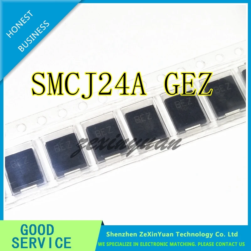 20 шт./лот SMCJ24A GEZ 1500 Вт 24 В SMC односторонний трансформационный подавитель диода |