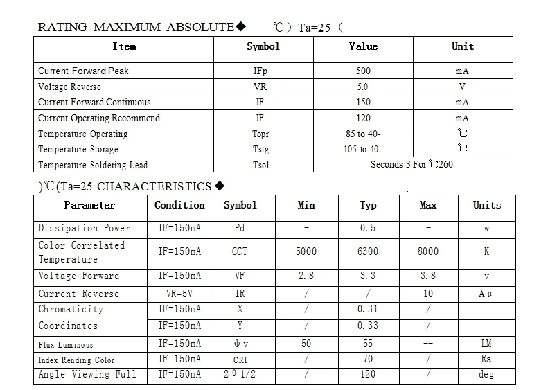 200 шт 5630/5730-CW/WW 0.5W-150Ma 50-55lm 6500K белый светильник SMD 5730 5630 Светодиодный 5730 Диоды(3,2~ 3,4 в