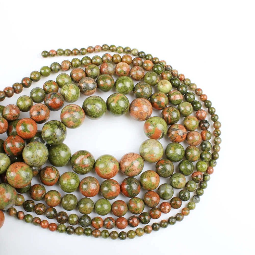 Натуральный камень изысканный цветок зеленый круглые свободные бусины для