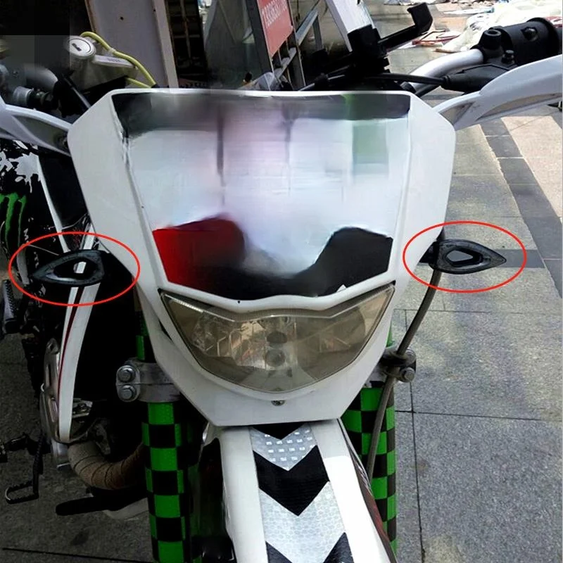 1 пара 12 Светодиодный универсальный мотоцикл указатель поворота светильник