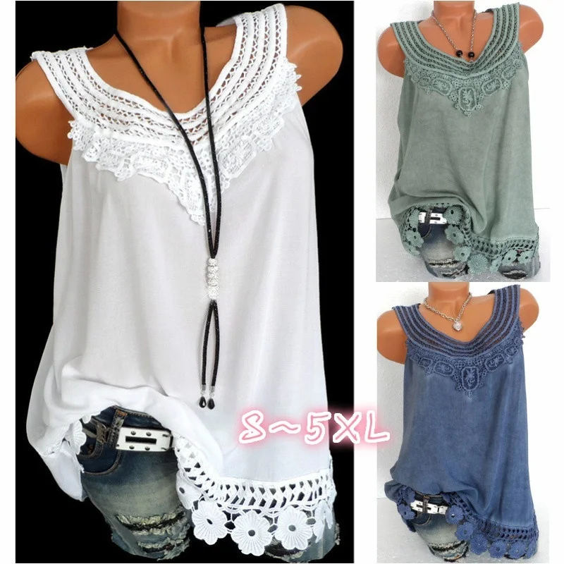 ZOGAA Фирменные женские топы и блузки новые без рукавов для женщин размера плюс S 5XL