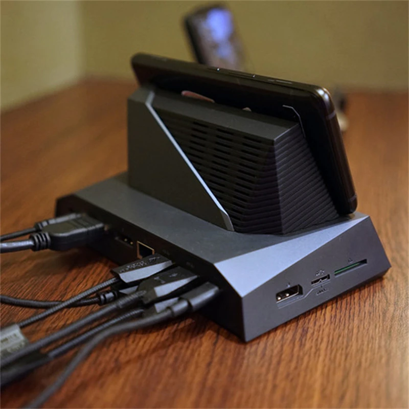 Base de ASUS ROG Original para tel&eacute;fono m&oacute;vil ROG 2 / ROG 3, soporte de apoyo para tel&eacute;fono m&oacute;vil de escritorio-4