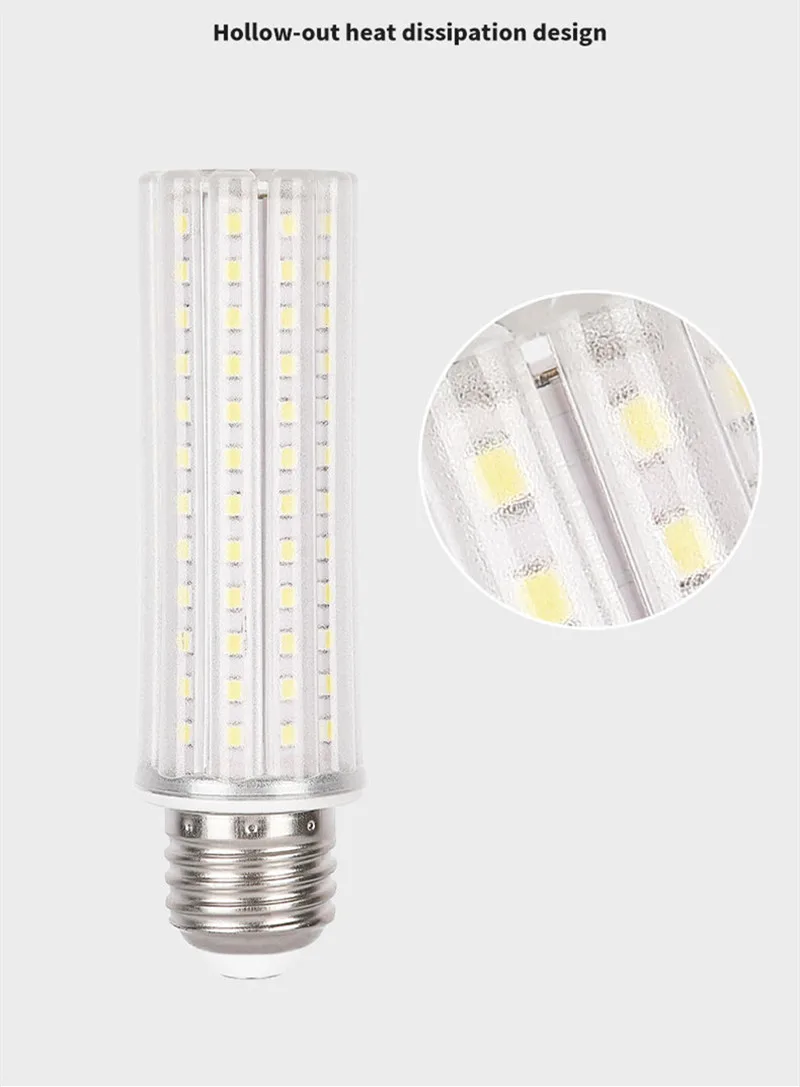 Переход между 3 цветами Светодиодный лампа Кукуруза E26 мощностью 10 Вт 20 24 2835 E27 E14