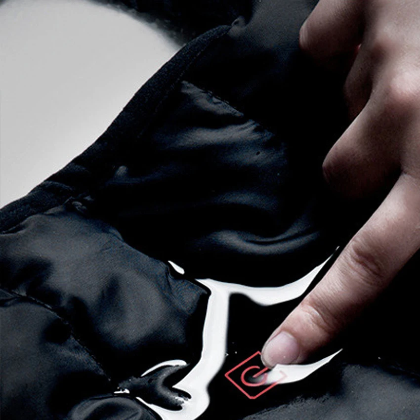 Мужской жилет JACKSANQI с USB подогревом зимняя электрическая ветровка для занятий