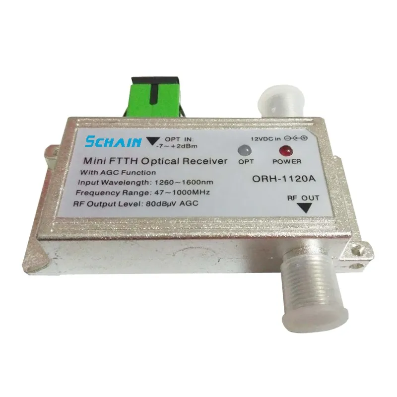 

Оптический приемник Mini CATV FTTH 47-1000 МГц без WDM 3-сторонний пассивный FTTH отрицательный оптический приемник